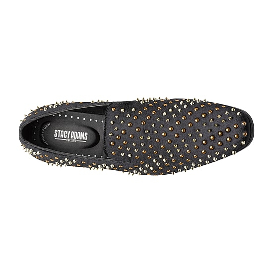 Stacy Adams Sabert Spike & Stud Mens Square Closed Toe Slip-On Shoe