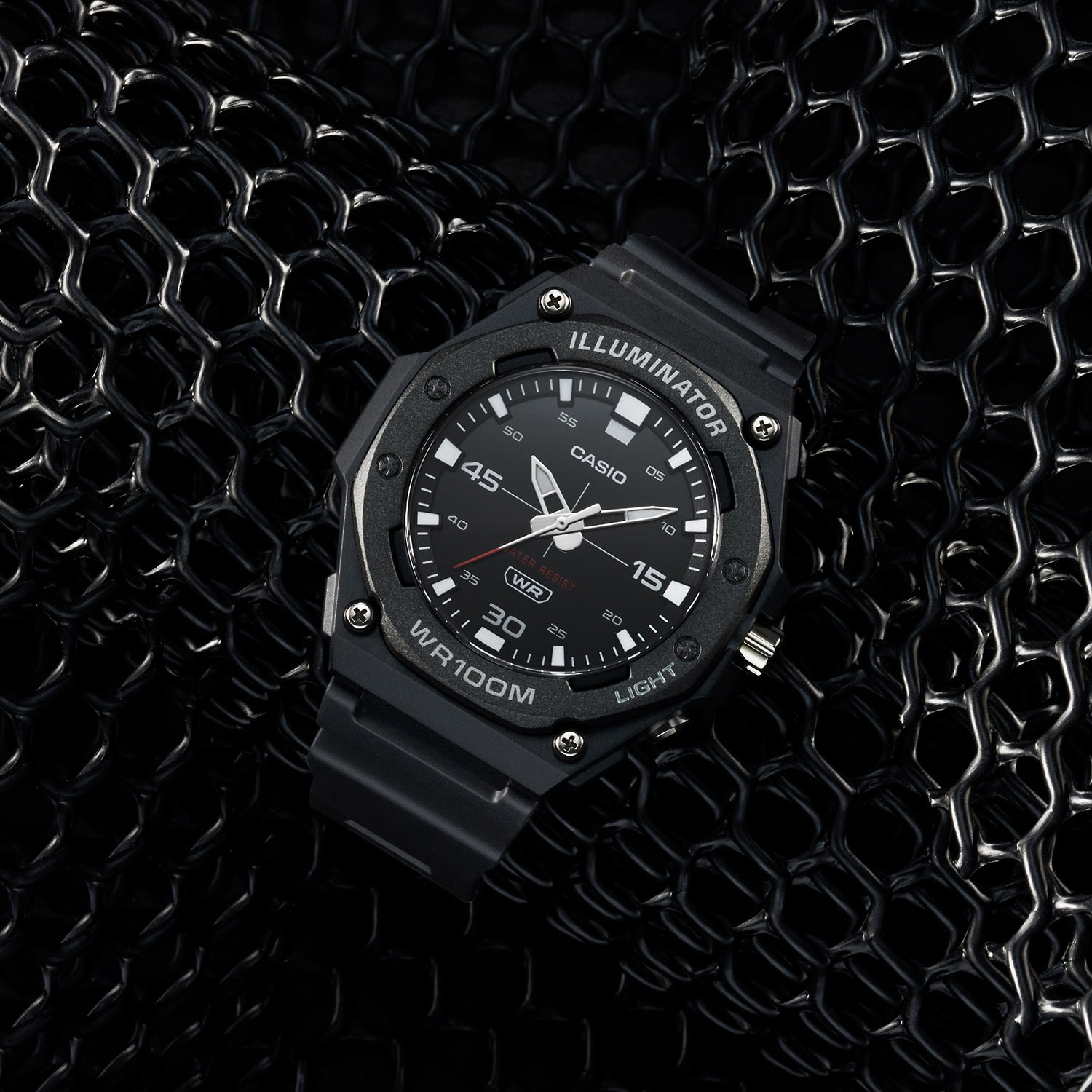Casio Mens Black Strap Watch Mw-620h-1avcf