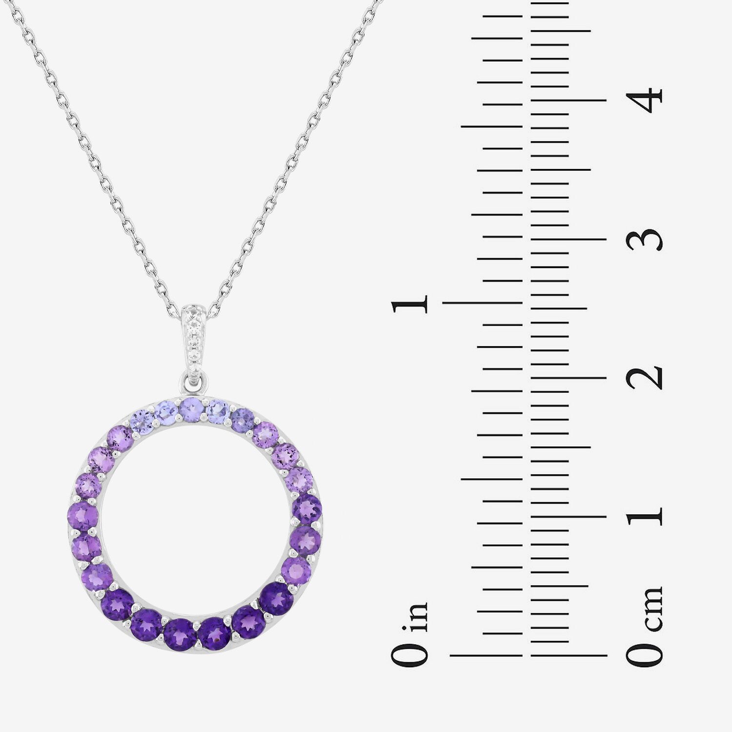 Limited Quantities! Womens Genuine Purple Amethyst Sterling Silver 18 Inch Pendant Necklace