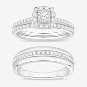 I / Si1) 3PC Trio Set Featuring 1 CT. T.W. Lab Grown White Diamond