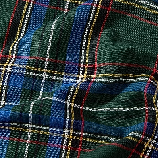 Threadmade Stowe Tartan Holiday Plaid Oval Tablecloth