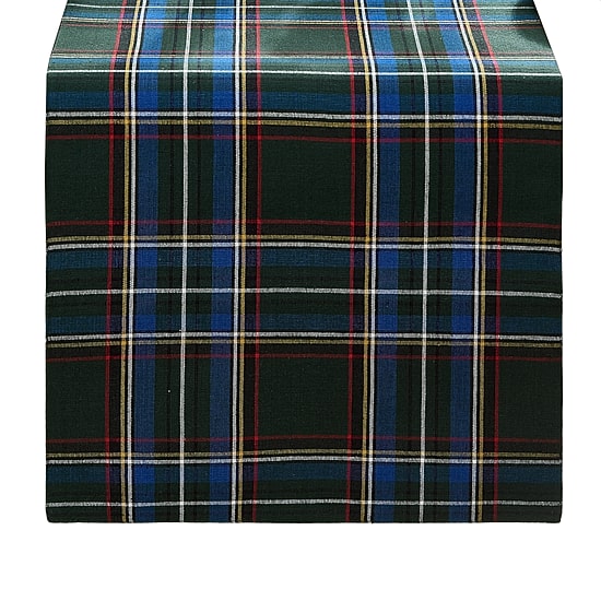 Threadmade Stowe Tartan Holiday Plaid Table Runner