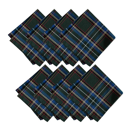 Threadmade Stowe Tartan Holiday Plaid Cotton 8-pc. Napkins