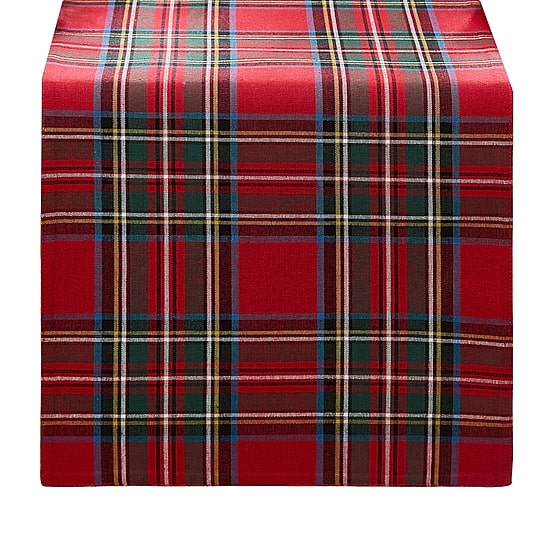 Threadmade Stowe Tartan Holiday Plaid Table Runner