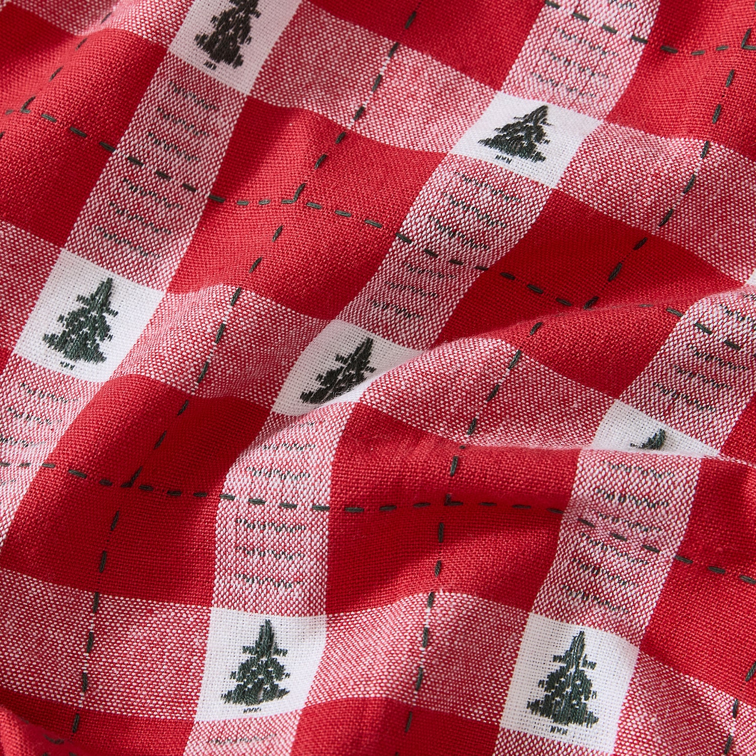 Threadmade Sherwood Tree Dobby Cotton Rectangle Tablecloth