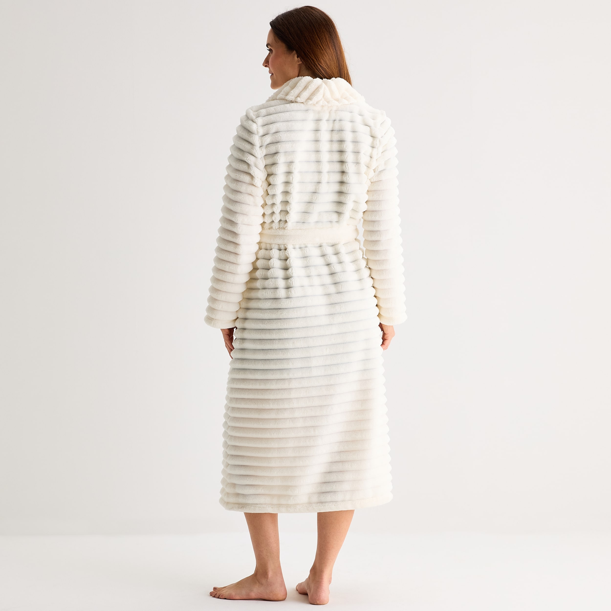 Liz Claiborne Womens Long Length Long Sleeve Robe