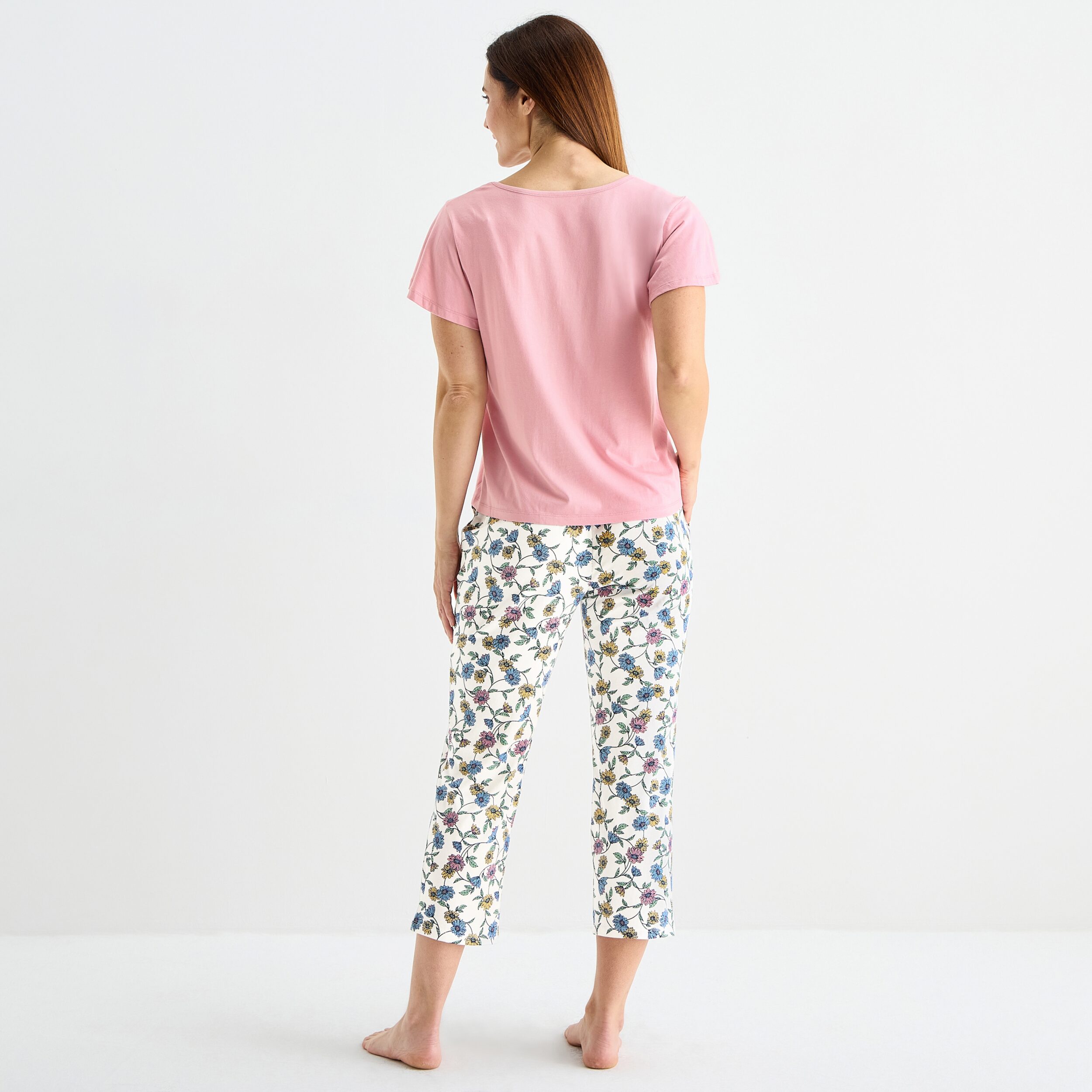 Liz Claiborne Womens V-Neck Short Sleeve 2-pc. Pajama Sets