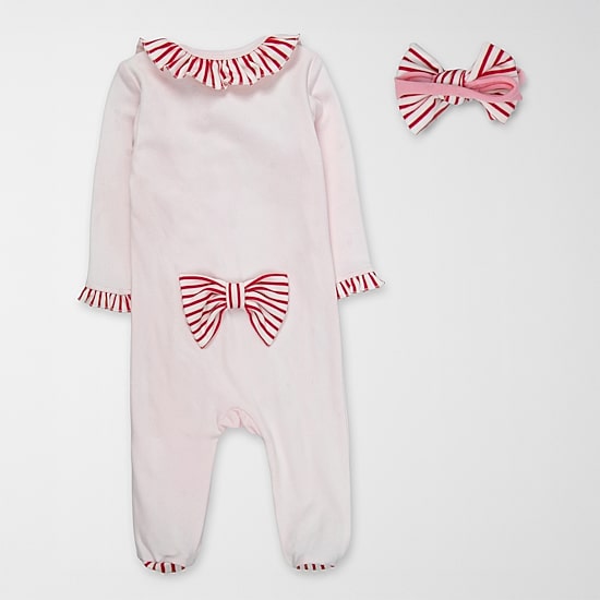 Baby Essentials Christmas Baby Girls 2-pc. Sleep and Play