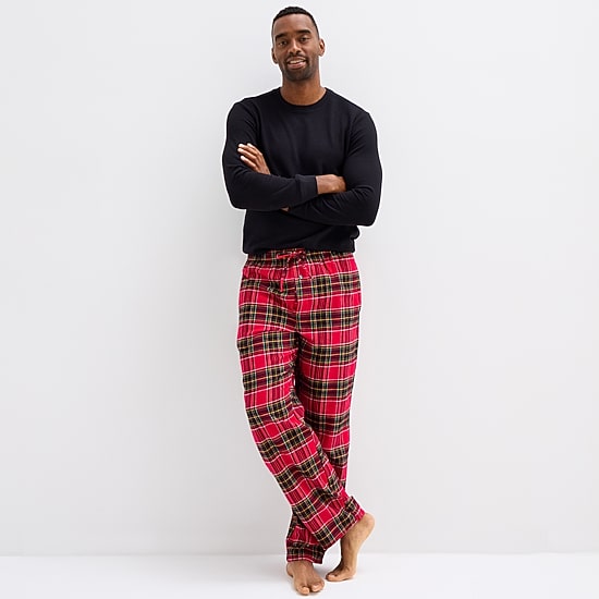 St. John's Bay Mens Big and Tall Flannel Pajama Pants