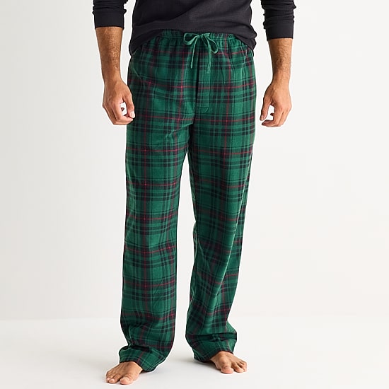 St. John's Bay Mens Big and Tall Microfleece Pajama Pants