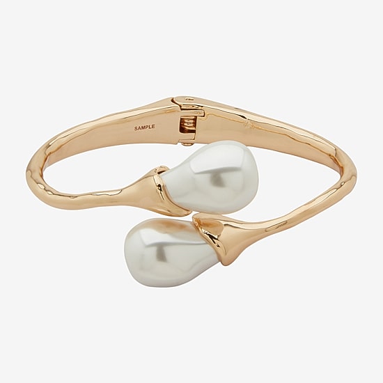 Worthington Gold Tone Womens Cuff Bracelet