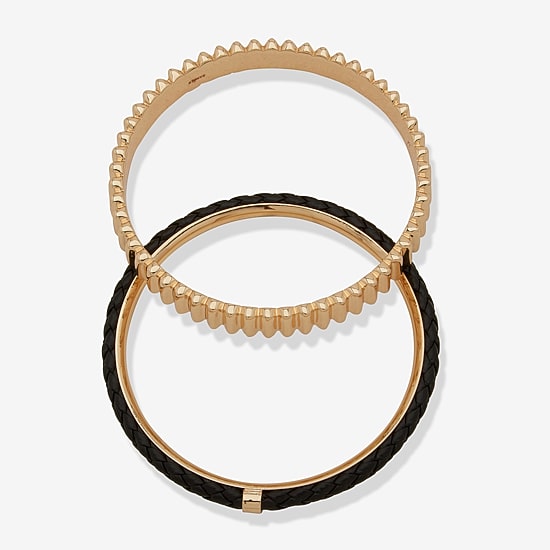 Worthington Gold Tone Womens 2-pc. Bracelet Set