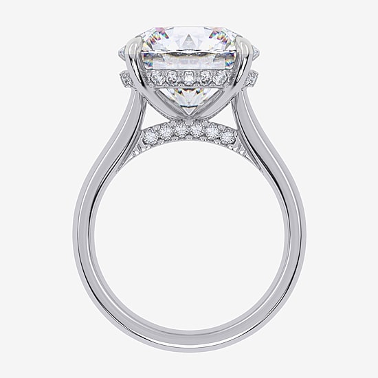 Signature By Modern Bride (G, Vs2-Si1) Womens 8 1/4 Ct. T.W. Lab Grown White Diamond 14K Gold Round Solitaire Engagement Ring