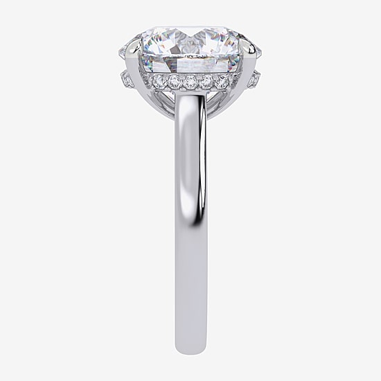 Signature By Modern Bride (G, Vs2-Si1) Womens 8 1/4 Ct. T.W. Lab Grown White Diamond 14K Gold Round Solitaire Engagement Ring