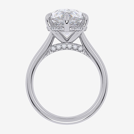Signature By Modern Bride (G / Vs2-Si1) Womens 8 1/4 Ct. T.W. Lab Grown White Diamond 14K Gold Pear Solitaire Engagement Ring