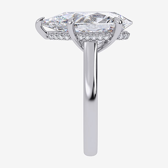 Signature By Modern Bride (G / Vs2-Si1) Womens 8 1/4 Ct. T.W. Lab Grown White Diamond 14K Gold Pear Solitaire Engagement Ring