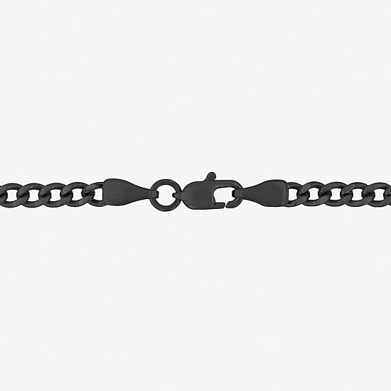 Cross Mens Stainless Steel Cross 24 Inch Pendant Necklace