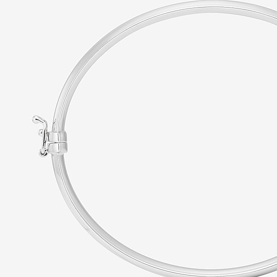 Silver Addiction Womens Sterling Silver Bangle Bracelet