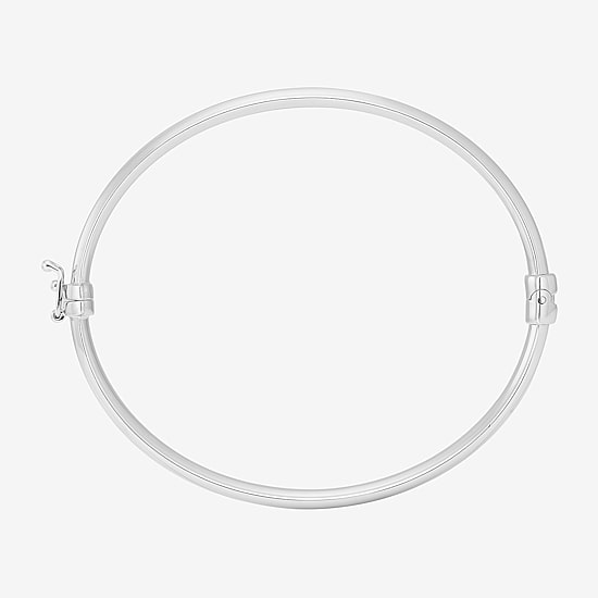 Silver Addiction Womens Sterling Silver Bangle Bracelet