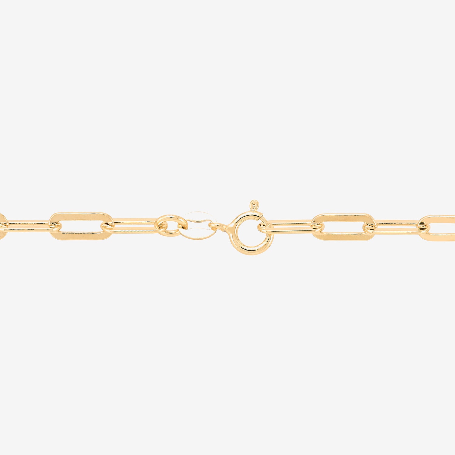 Silver Addiction Womens 14K Gold Over Silver 18 Inch Paperclip Chain Necklace