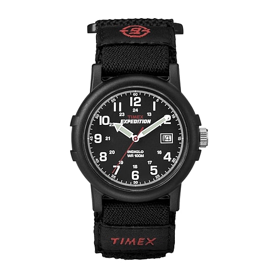 Timex® Expedition® Camper Mens Black Nylon Fast Strap Watch T400119J