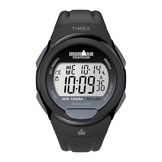Timex® Mens Black Resin Strap 10-Lap Watch T5K6089J