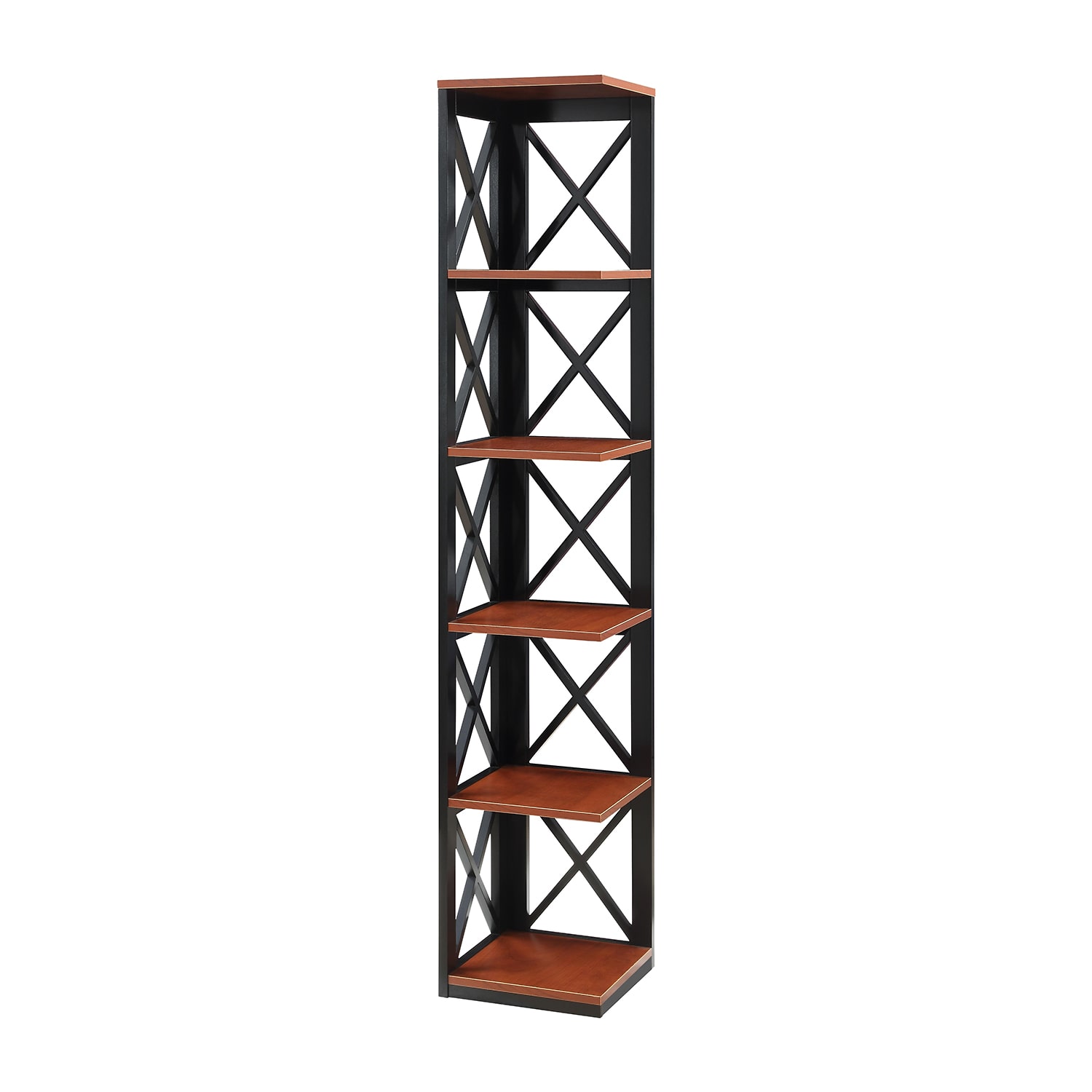Oxford 5-Shelf Corner Bookcase