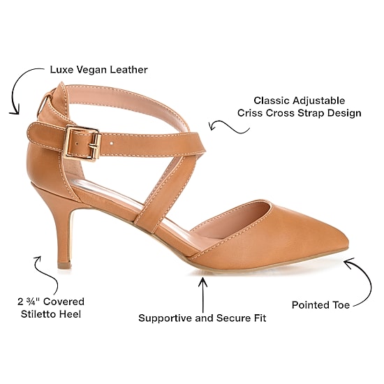 Journee Collection Womens Riva Strap Pumps