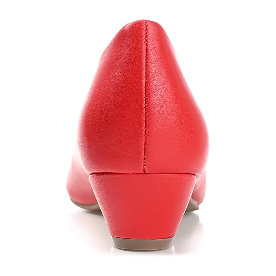 Journee Collection Saar Womens Round Closed Toe Block Heel Pumps