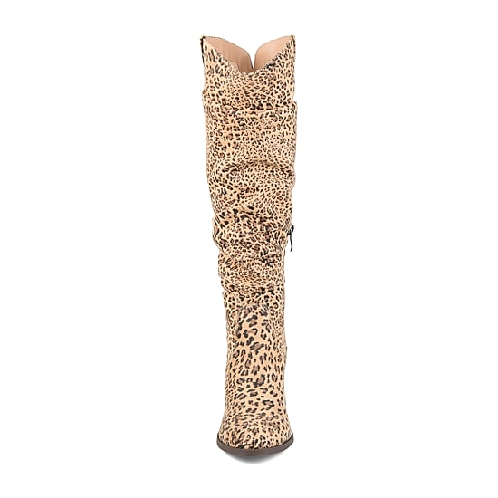 Journee Collection Womens Aneil Stacked Heel Knee Boots