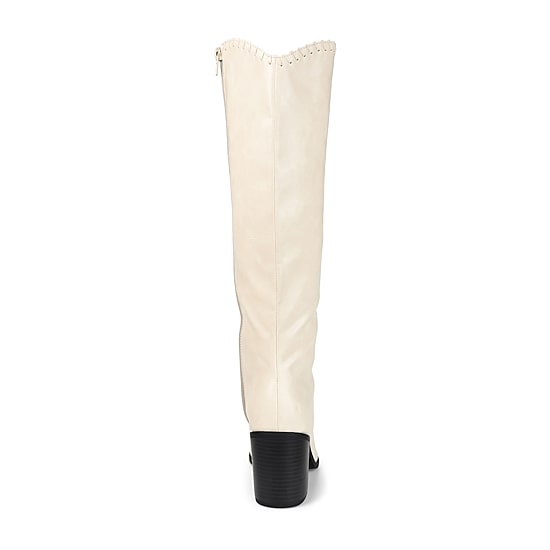 Journee Collection Womens Daria Wide Calf Stacked Heel Riding Boots