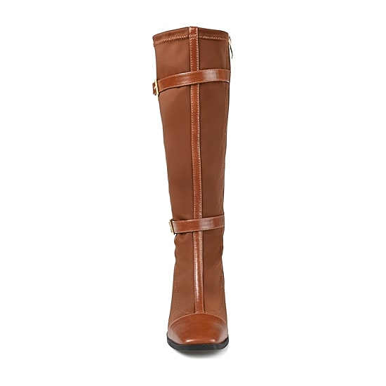 Journee Collection Womens Gaibree Stacked Heel Riding Boots