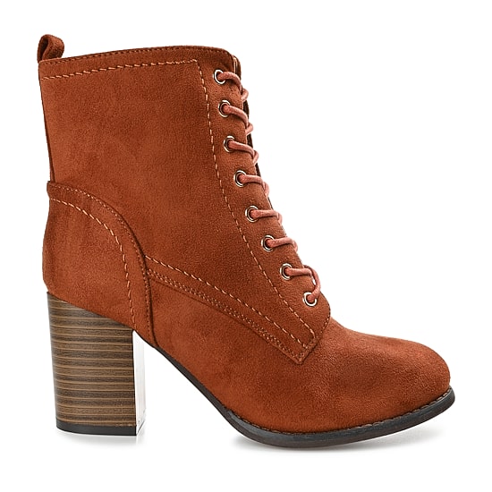 Journee Collection Womens Baylor Stacked Heel Booties