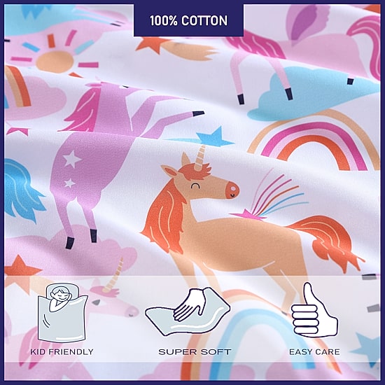 Poppy & Fritz Unicorn Deep Pocket Sheet Set