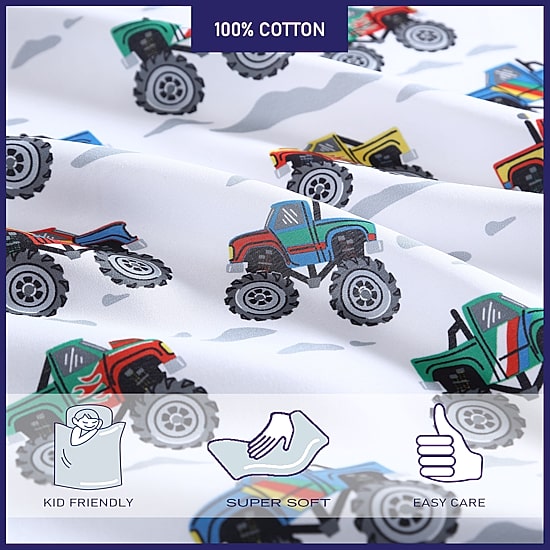 Poppy & Fritz Trucks Deep Pocket Sheet Set