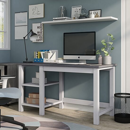 Furniture of America™ Paschal 2 Shelves Writing Desk