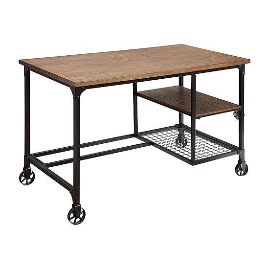 Furniture of America™ Deller 2 Shelves Writing Desk