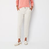St. John's Bay Women's  Relaxed Fit Girl Friend Chino Pant