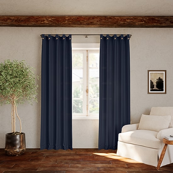 Archaeo Boulder Tab Top Sheer Single Curtain Panel