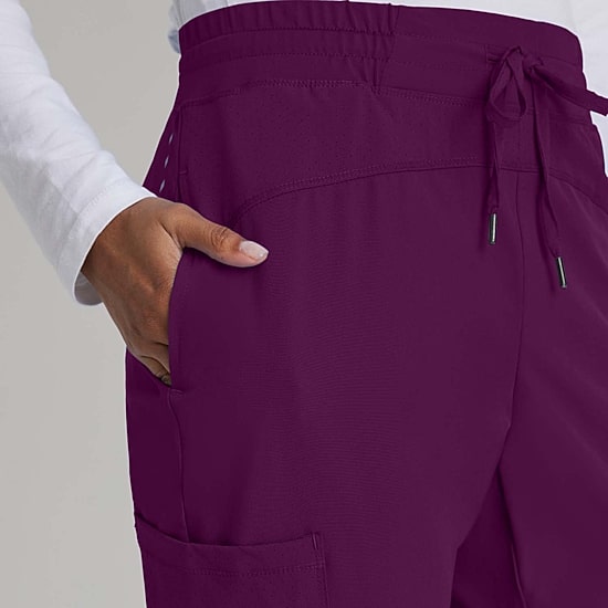 Barco One Bop513 Boost 3-Pocket Mid-Rise Jogger Womens Scrub Pant