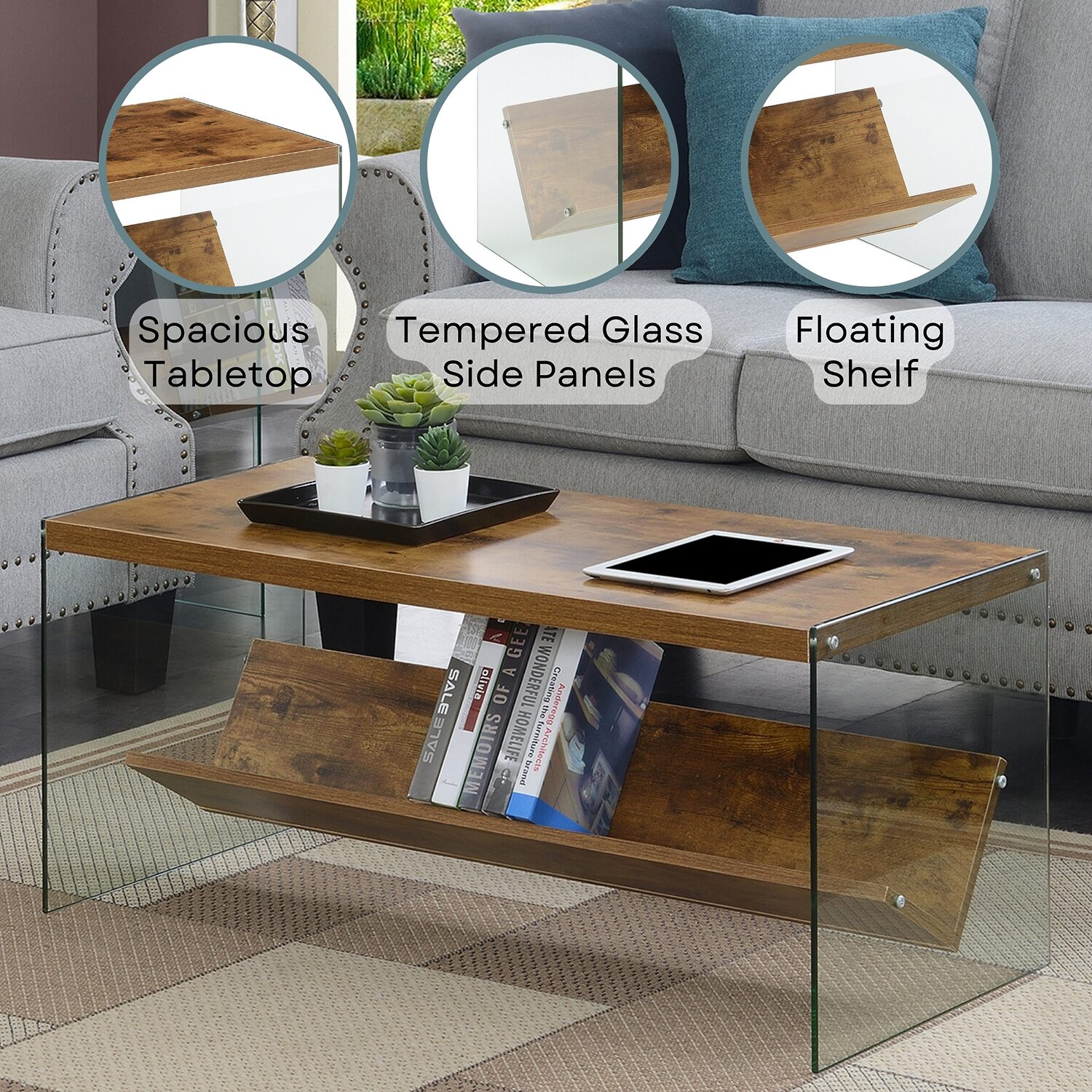 Convenience Concepts Soho Coffee Table