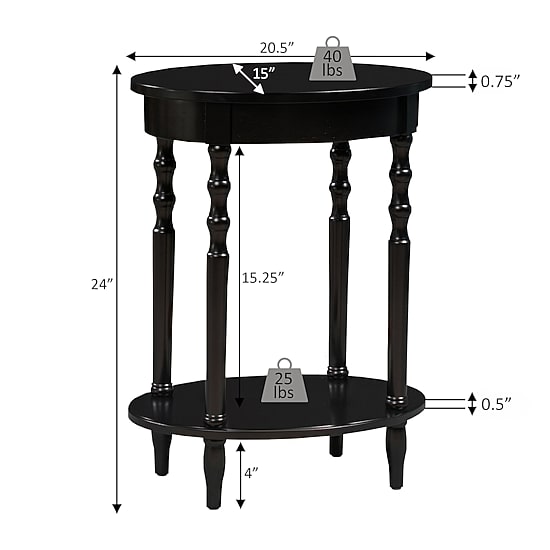 Convenience Concepts Classic Living Room Collection End Table