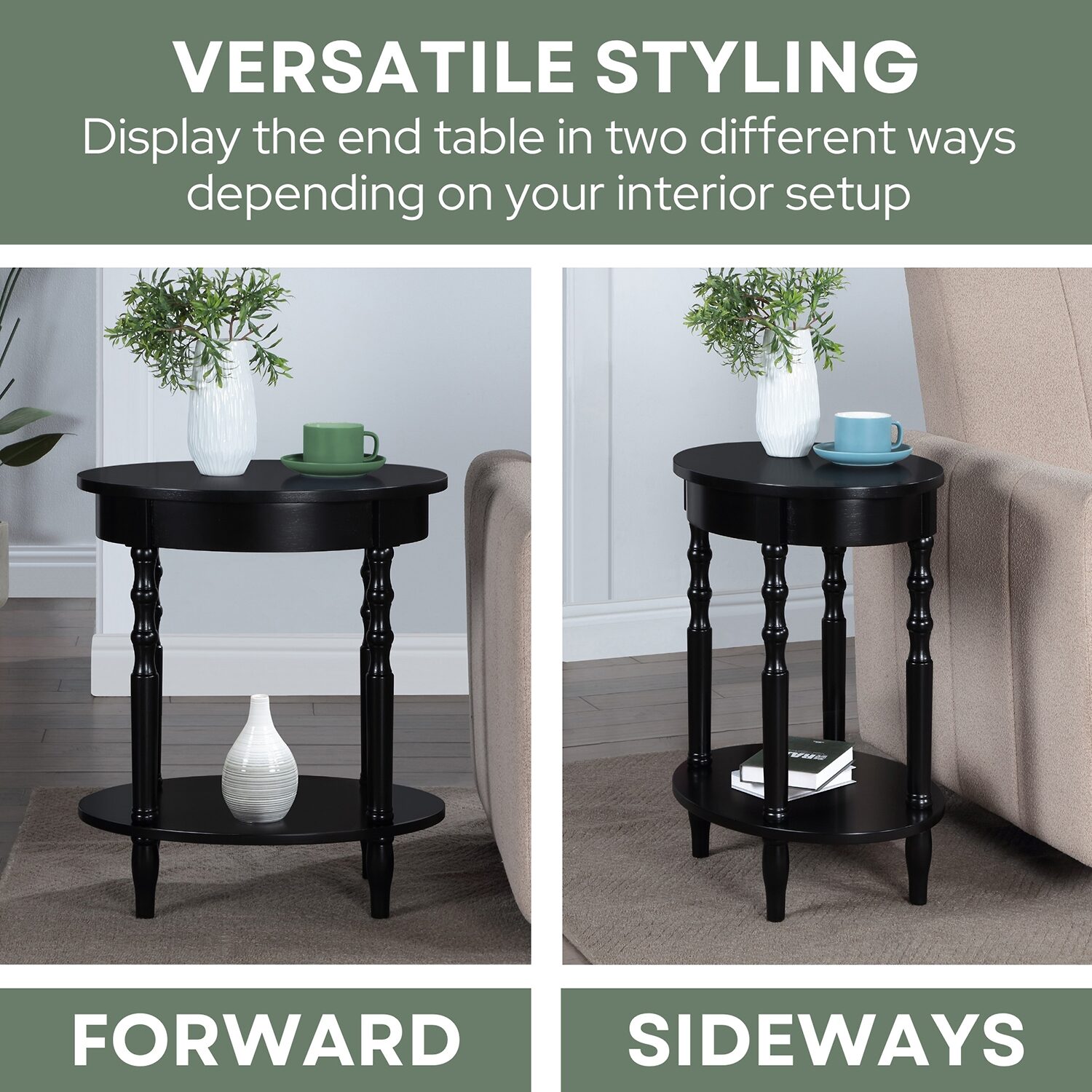 Convenience Concepts Classic Living Room Collection End Table