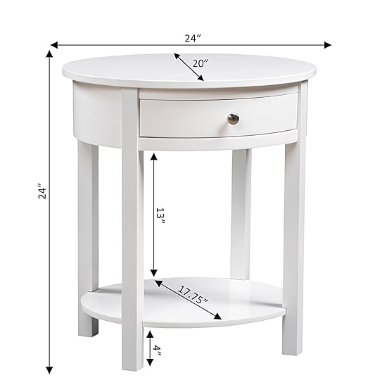 Convenience Concepts Cypress Living Room Collection Storage 1-Drawer End Table