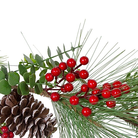 Northlight Berry Pine And Eucalyptus Unlit Christmas Indoor Garland