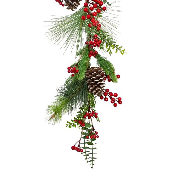 Northlight Berry Pine And Eucalyptus Unlit Christmas Indoor Garland