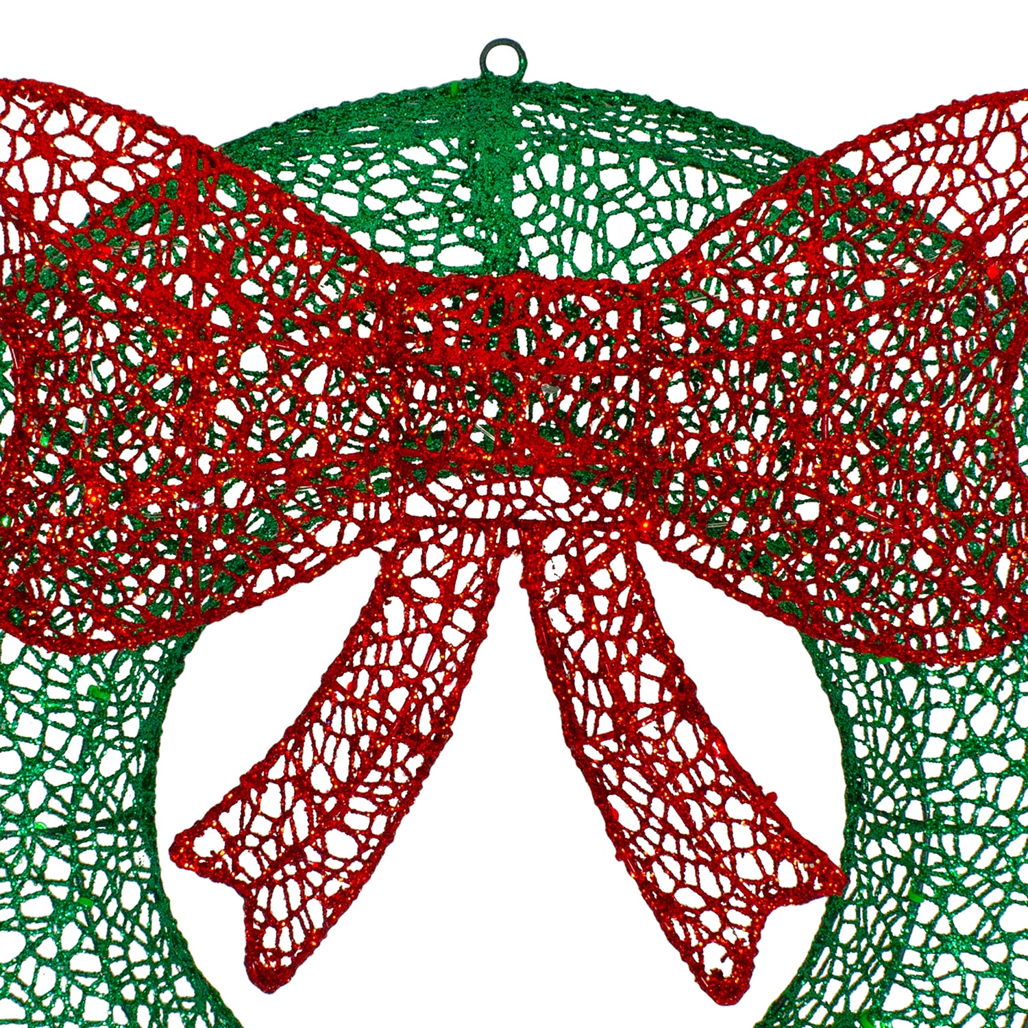 Northlight Green Glitter With Led Lights Pre-Lit Wreath