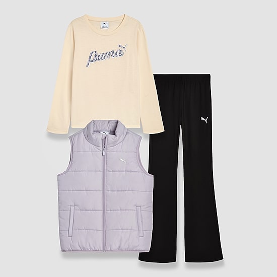 PUMA Big Kid Girls Jersey 3-pc. Pant Set