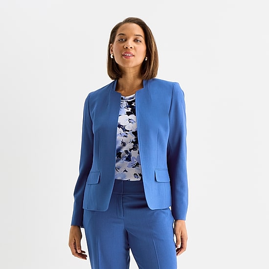 Black Label by Evan-Picone Womens Classic Fit Suit Jacket