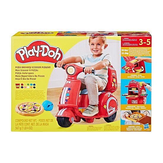 Play-Doh Pizza Delivery Kids Scooter Playset